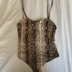 SNAKEPRINT BODY SUIT